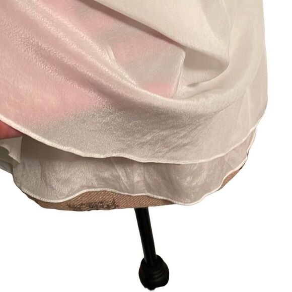 EUC Parker Cream Silky Tank with Silver Beading Detail - Size Small - Picture 5 of 10